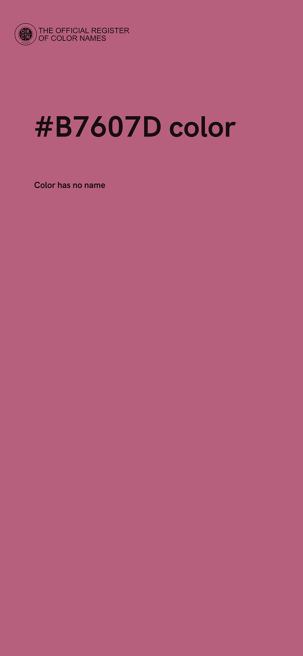#B7607D color image