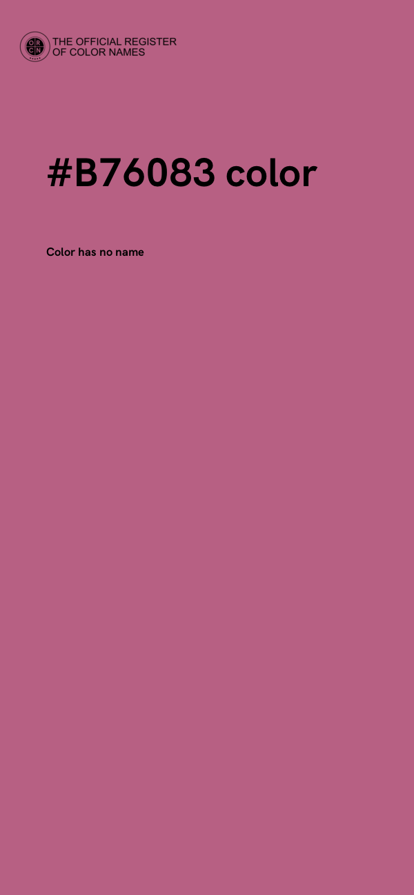 #B76083 color image