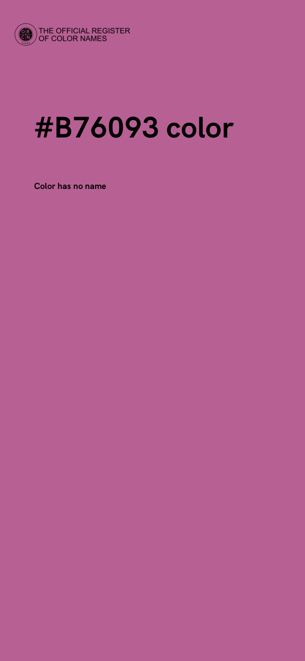 #B76093 color image