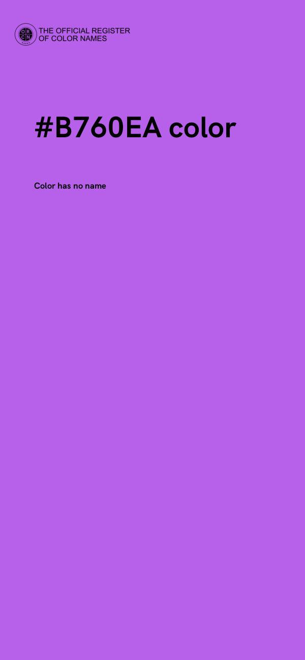 #B760EA color image