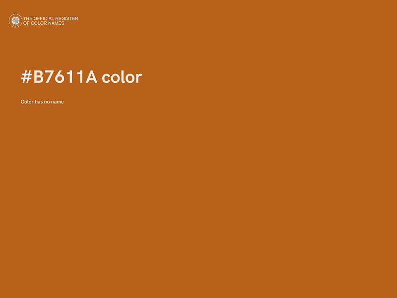 #B7611A color image