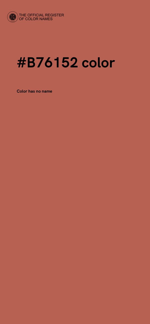 #B76152 color image