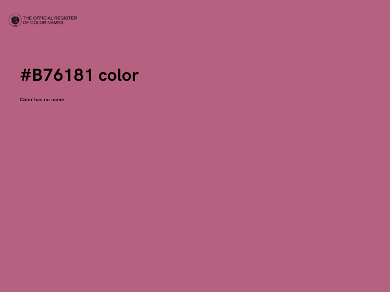 #B76181 color image