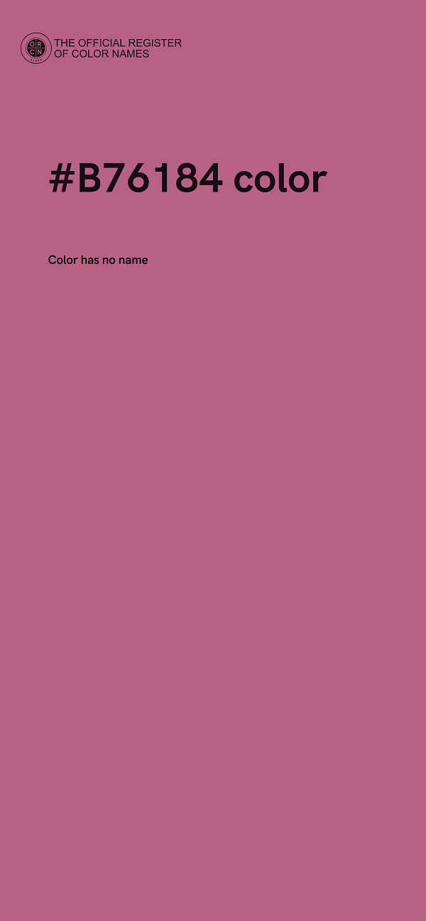 #B76184 color image