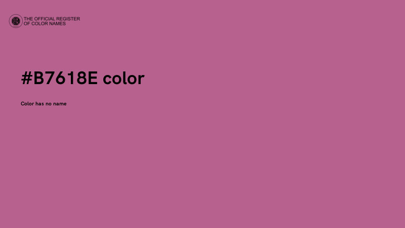 #B7618E color image