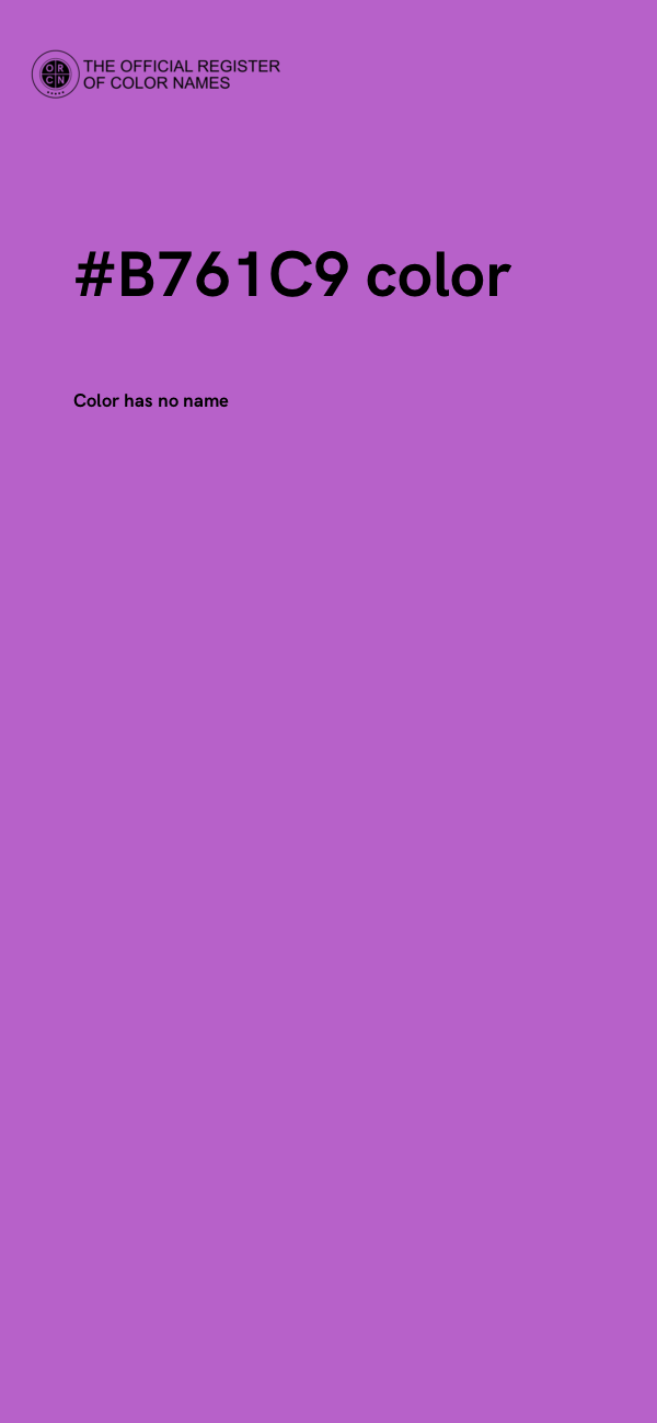 #B761C9 color image