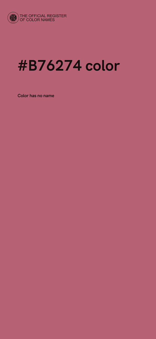 #B76274 color image