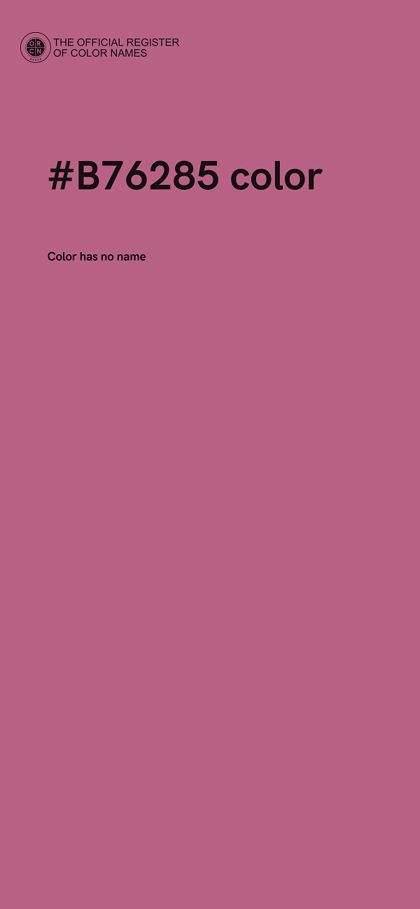 #B76285 color image