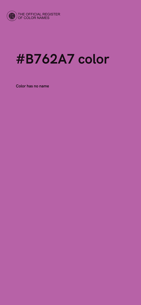 #B762A7 color image
