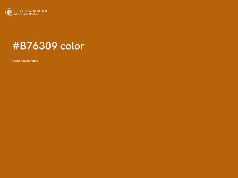 #B76309 color image