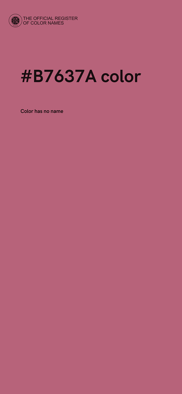 #B7637A color image