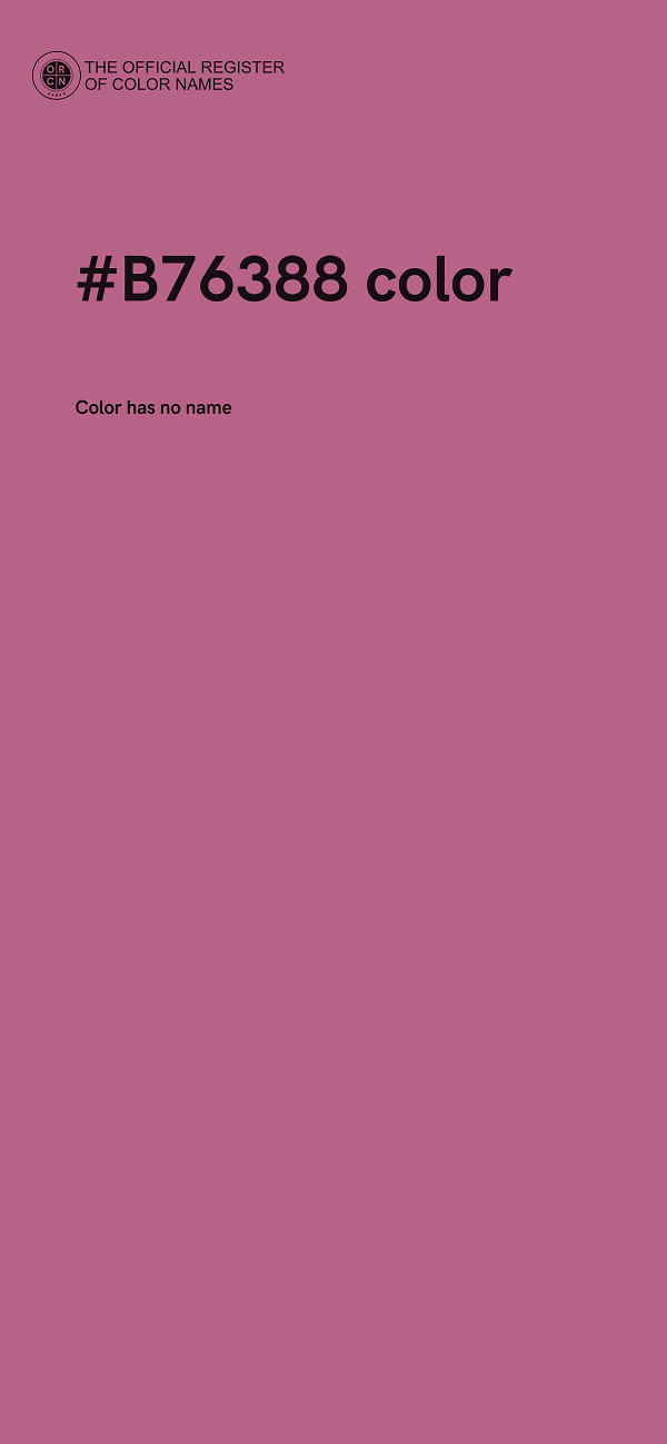 #B76388 color image