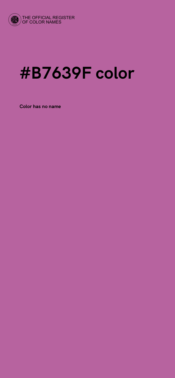 #B7639F color image
