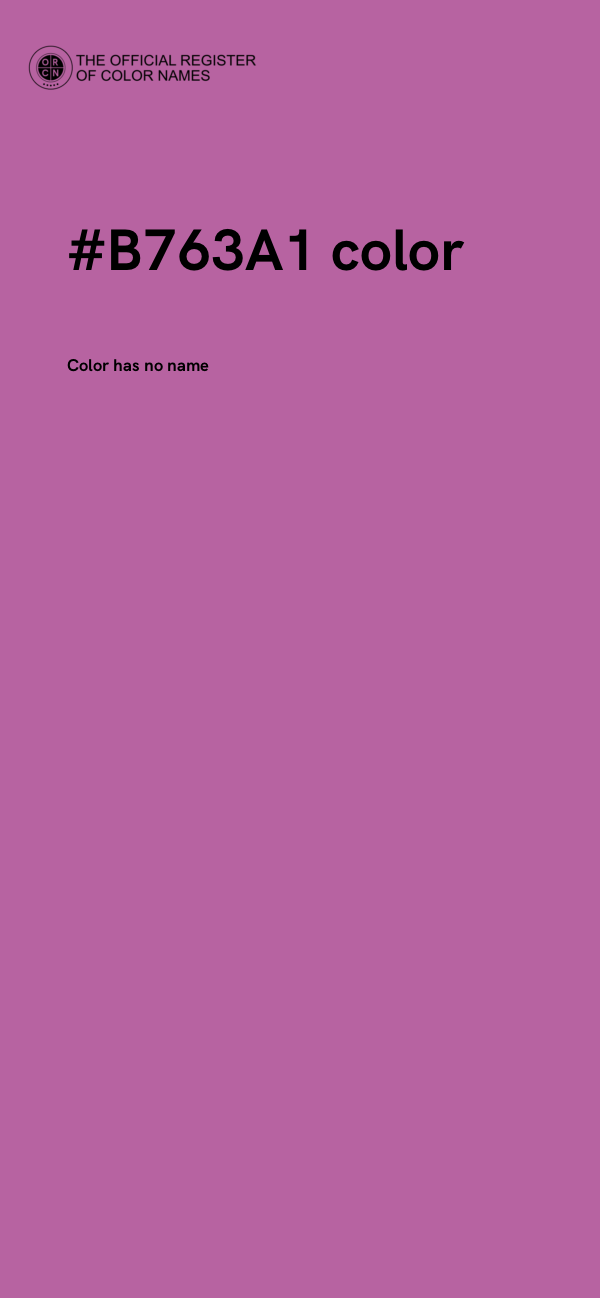 #B763A1 color image