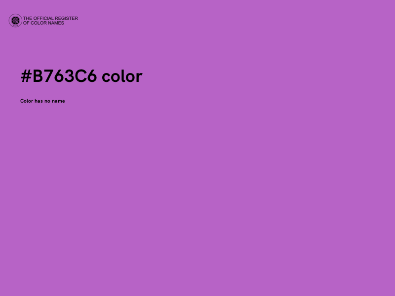 #B763C6 color image