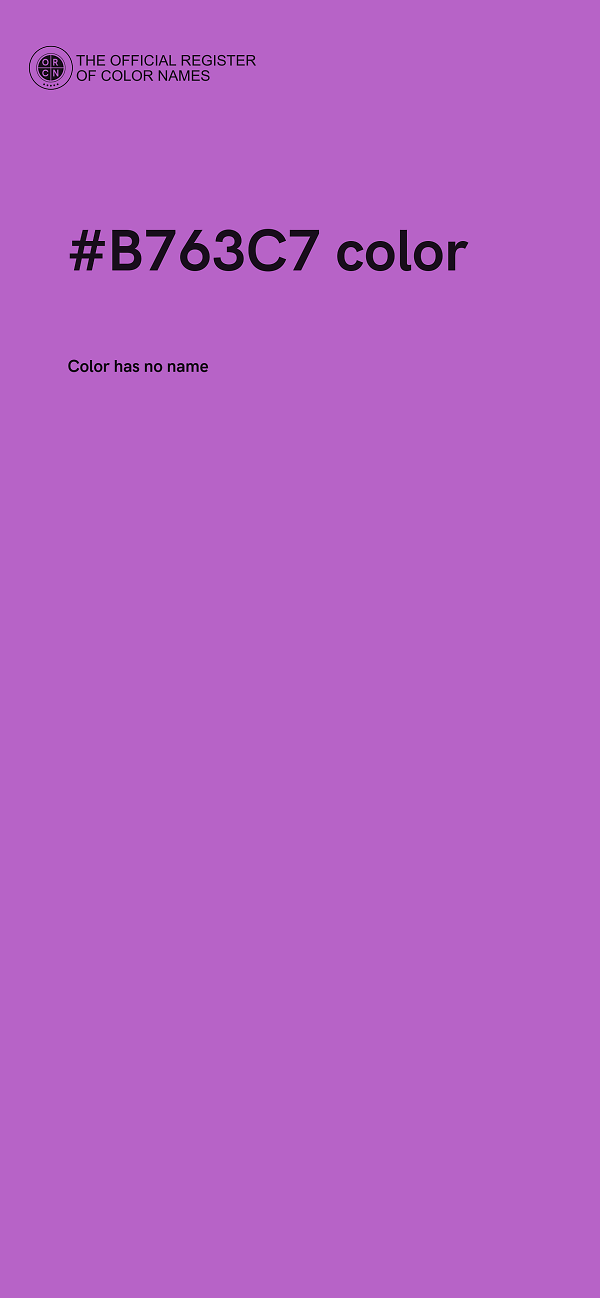 #B763C7 color image