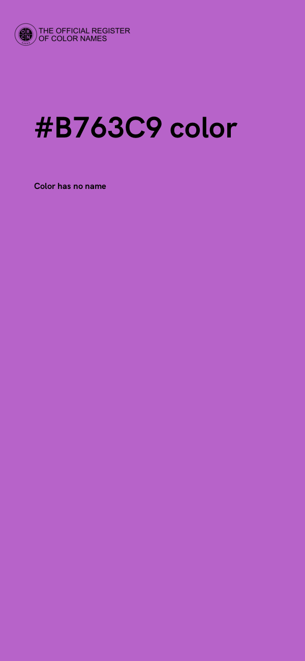#B763C9 color image