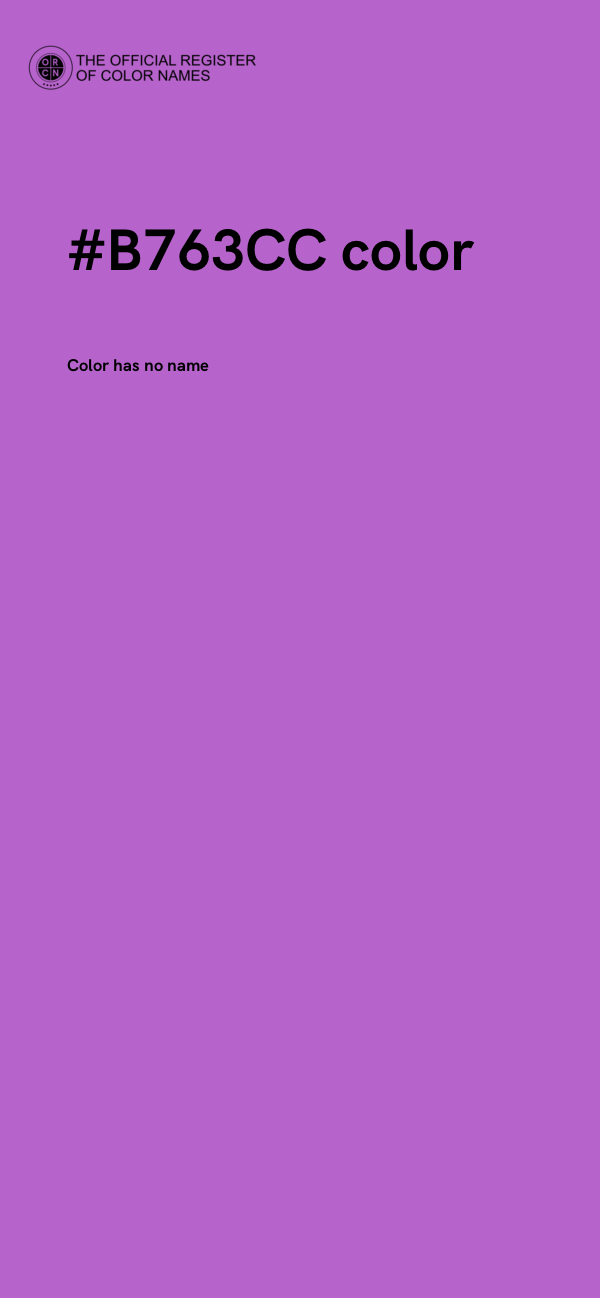 #B763CC color image