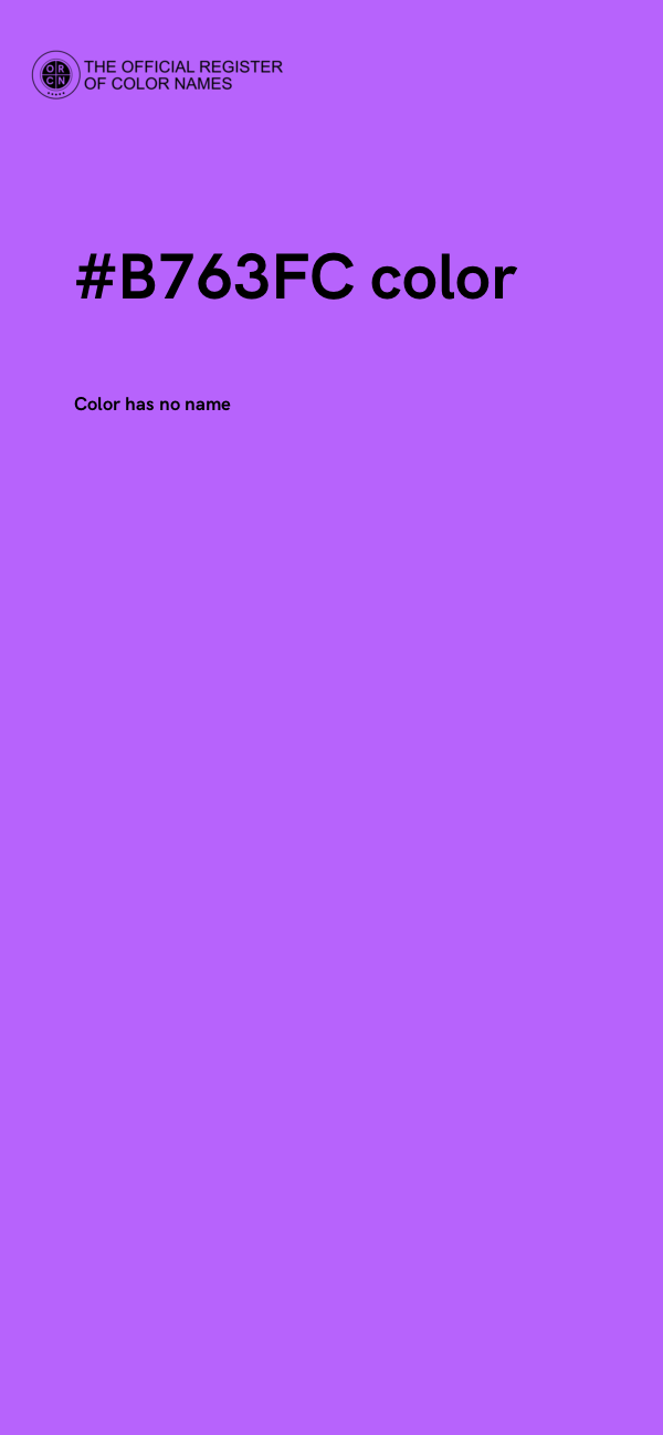 #B763FC color image