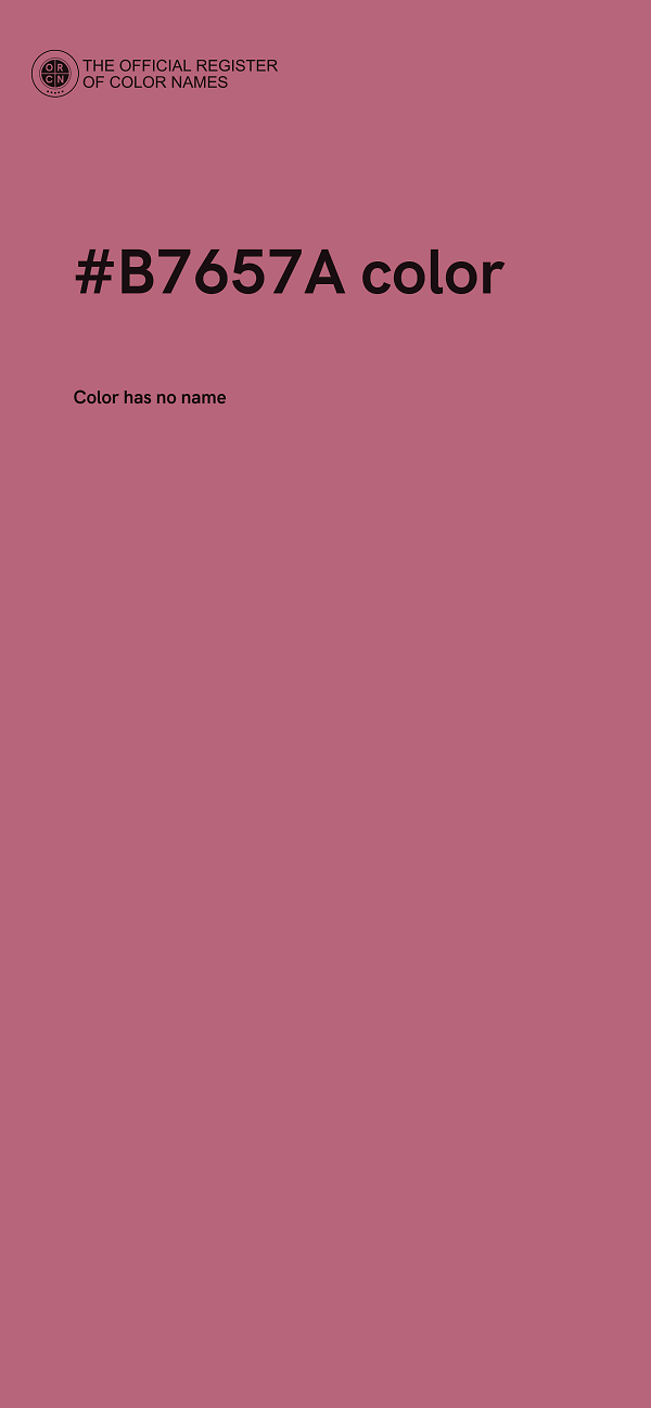 #B7657A color image