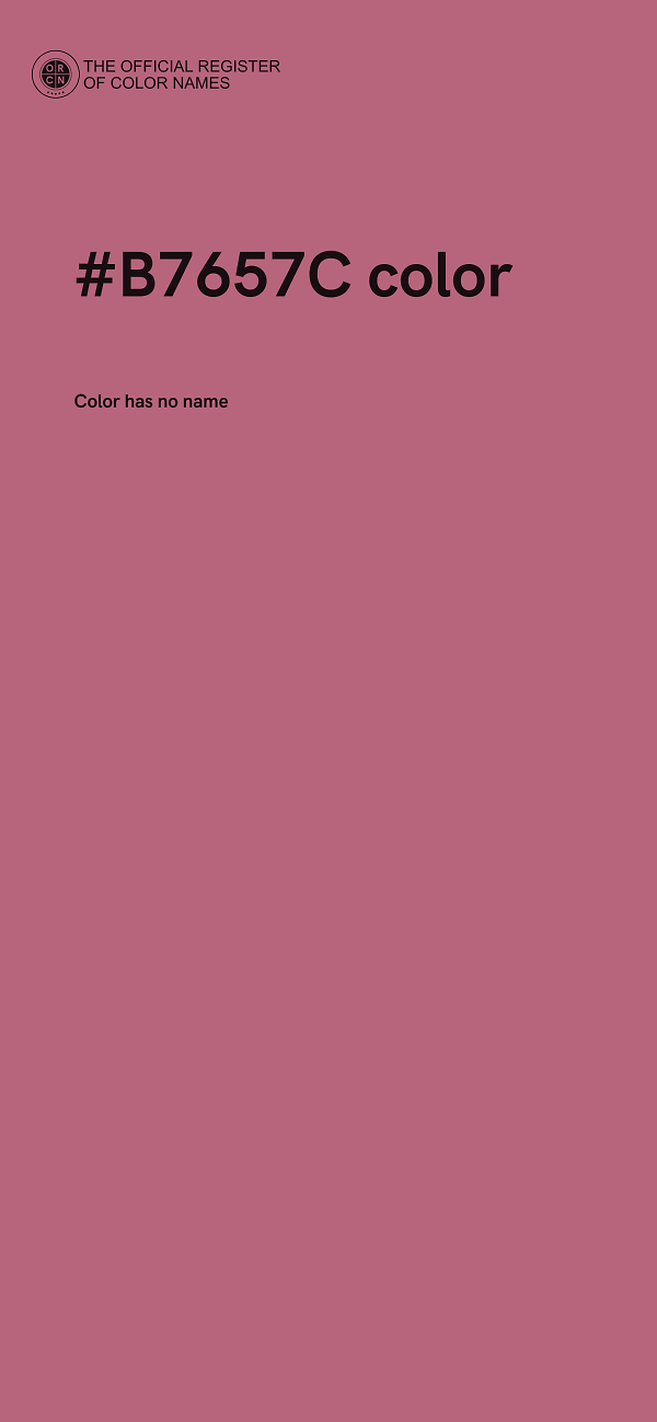 #B7657C color image