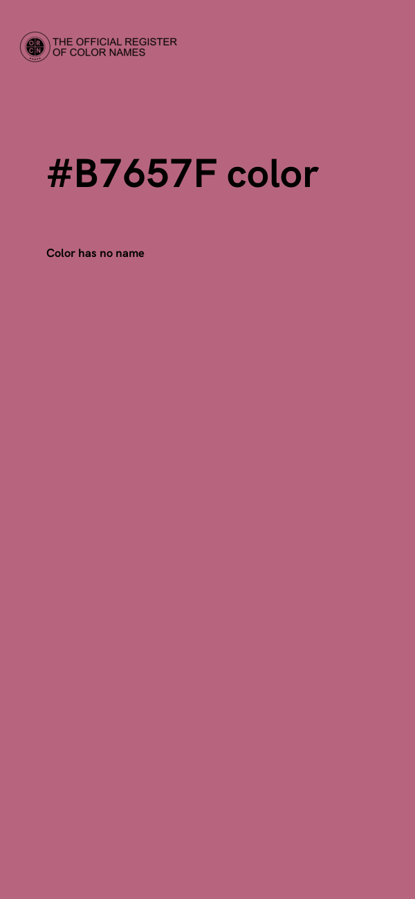 #B7657F color image