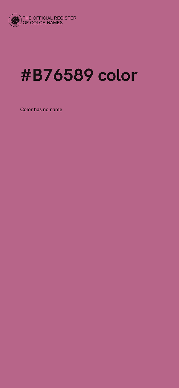 #B76589 color image
