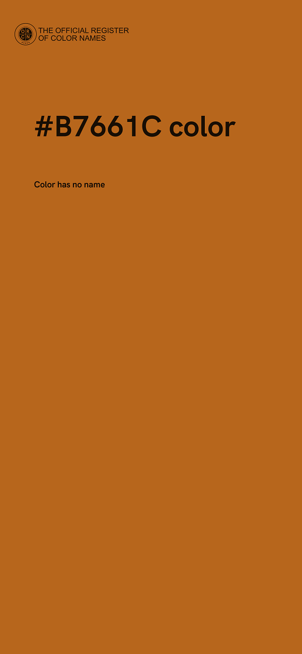 #B7661C color image