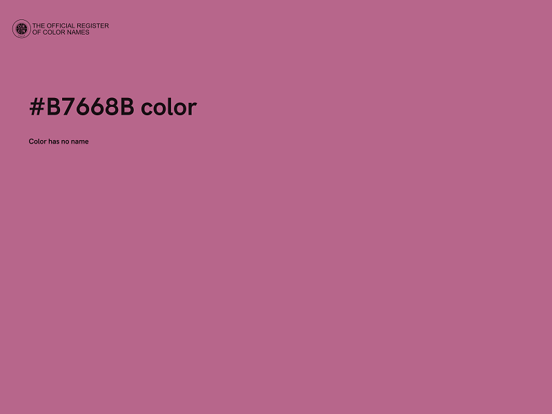#B7668B color image