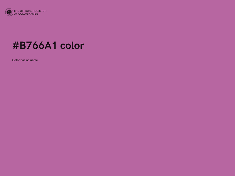 #B766A1 color image