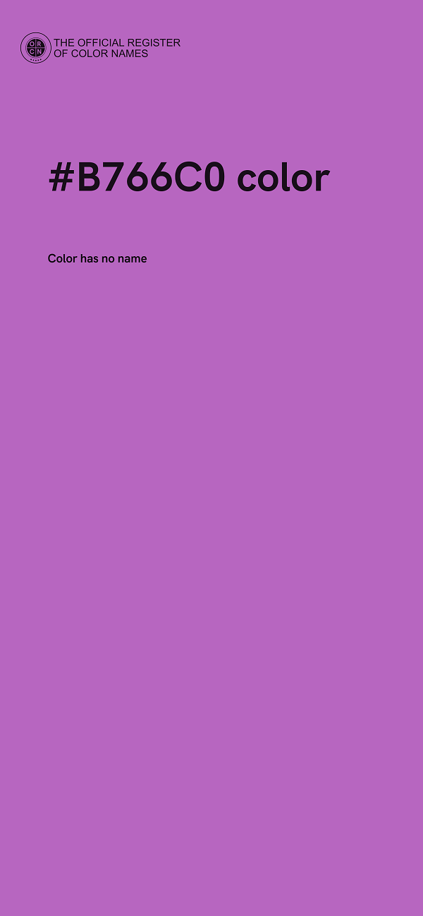 #B766C0 color image