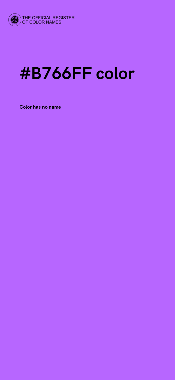 #B766FF color image