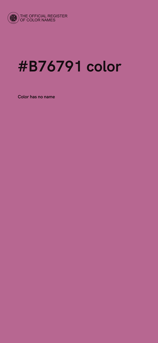 #B76791 color image