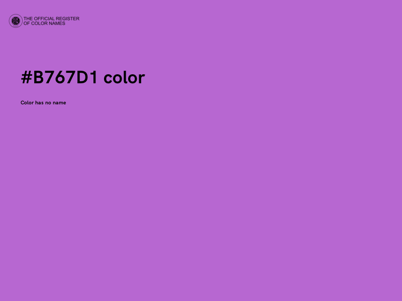 #B767D1 color image