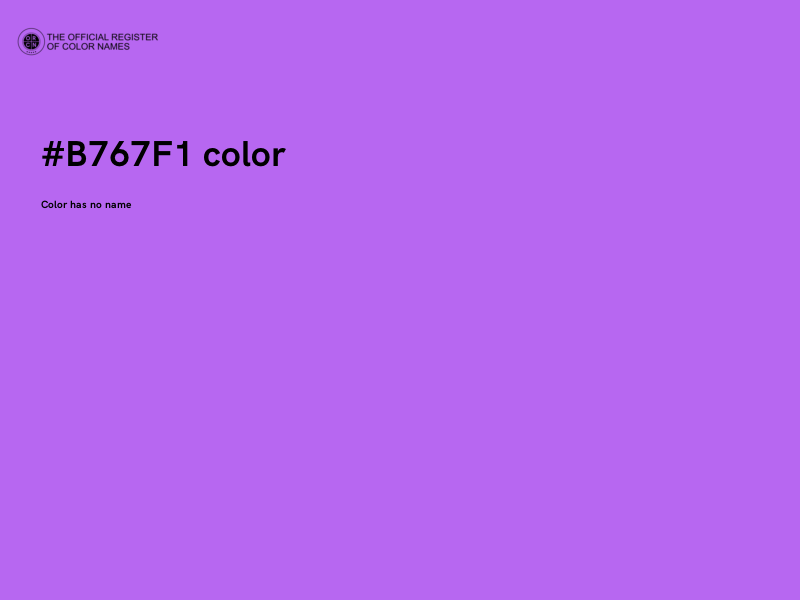 #B767F1 color image