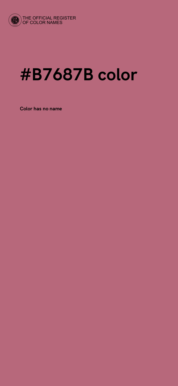 #B7687B color image