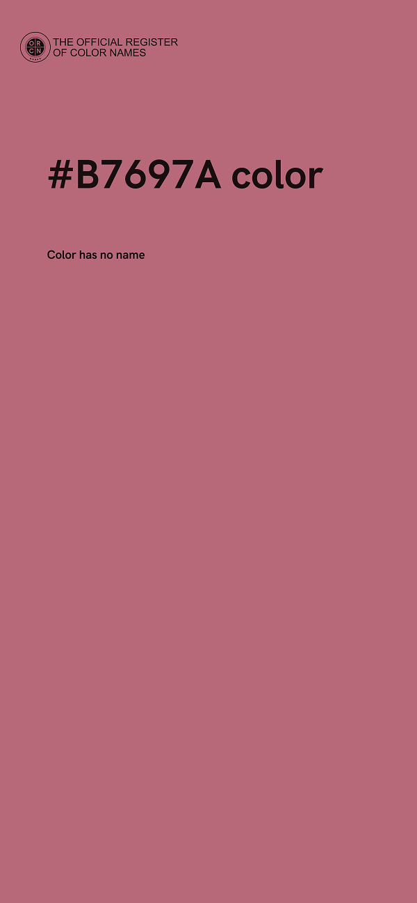 #B7697A color image