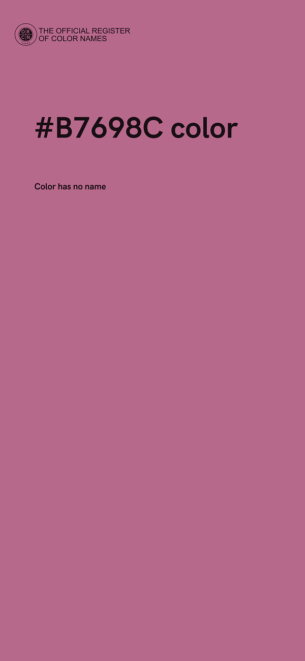 #B7698C color image