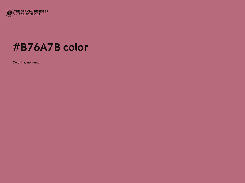 #B76A7B color image