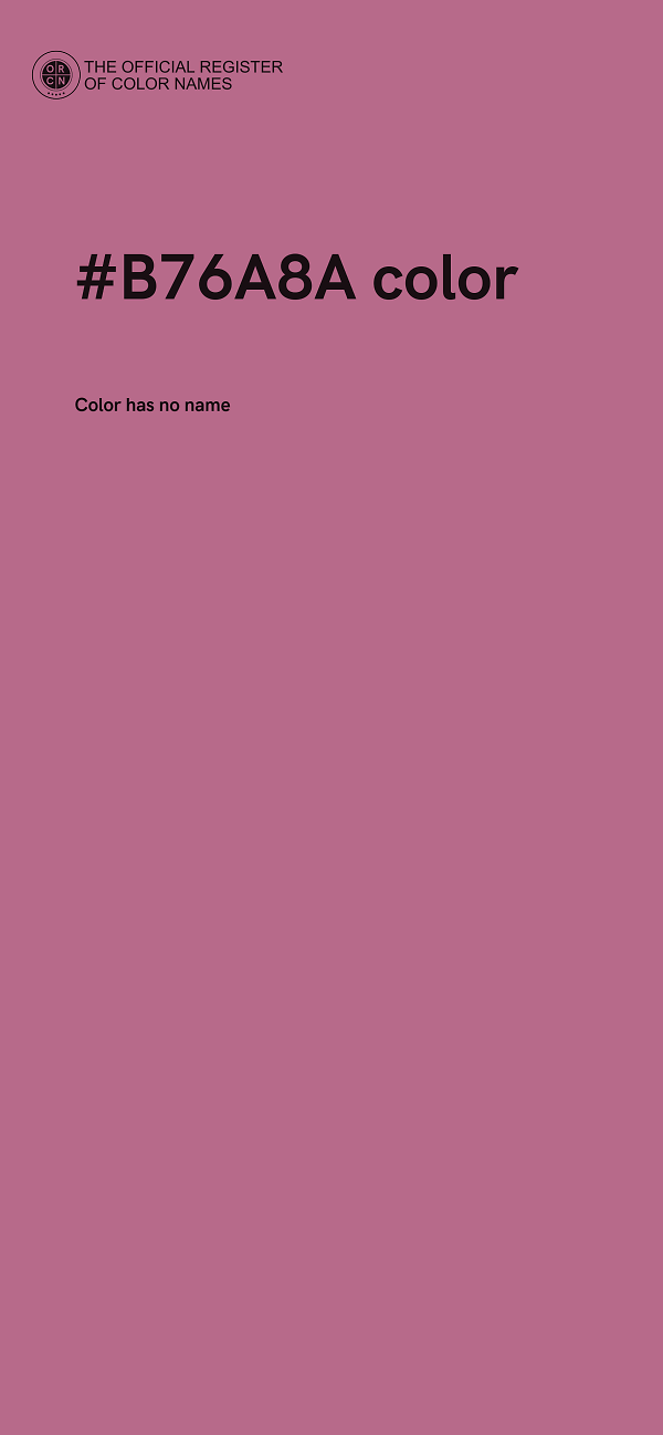 #B76A8A color image