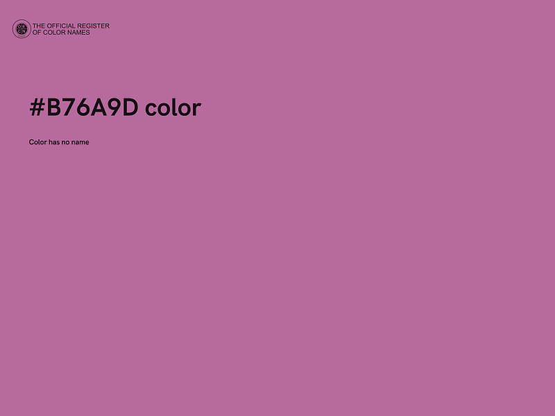 #B76A9D color image