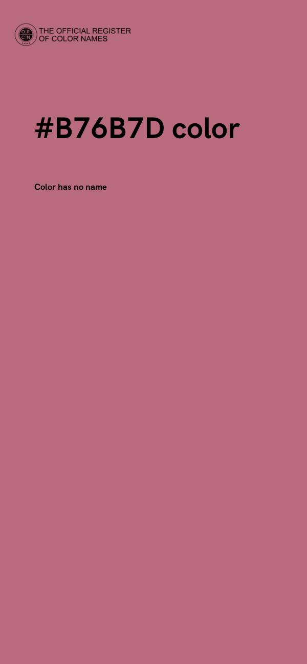 #B76B7D color image
