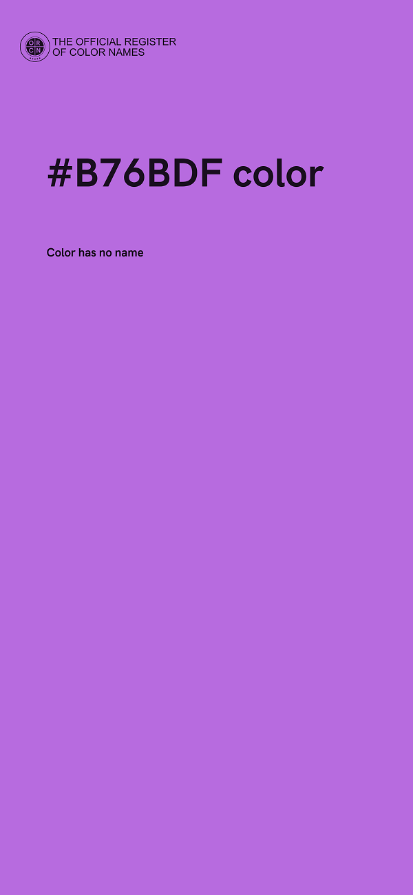 #B76BDF color image