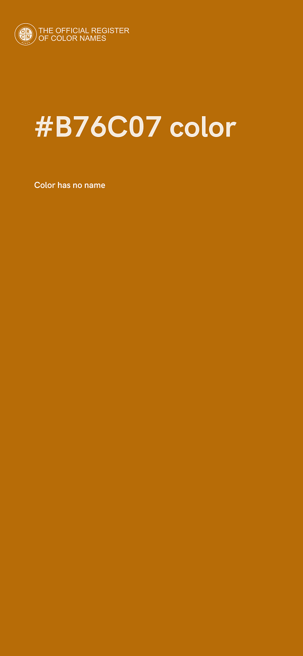 #B76C07 color image