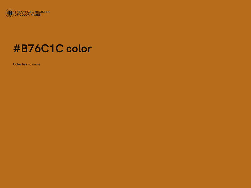 #B76C1C color image