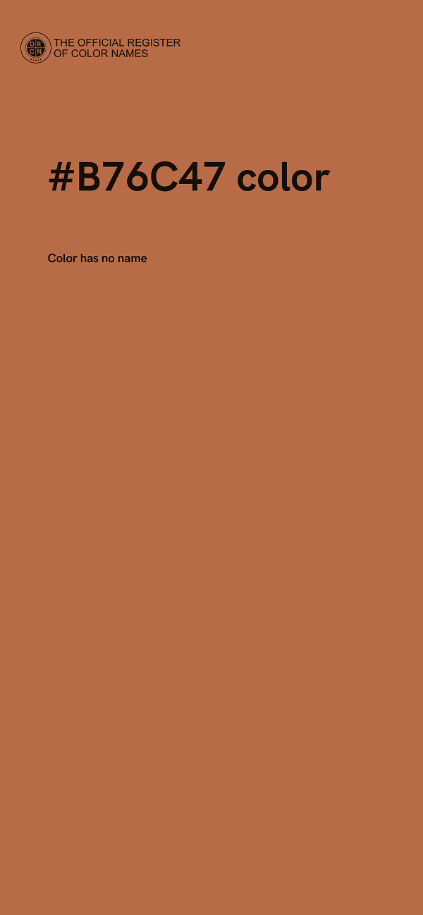 #B76C47 color image