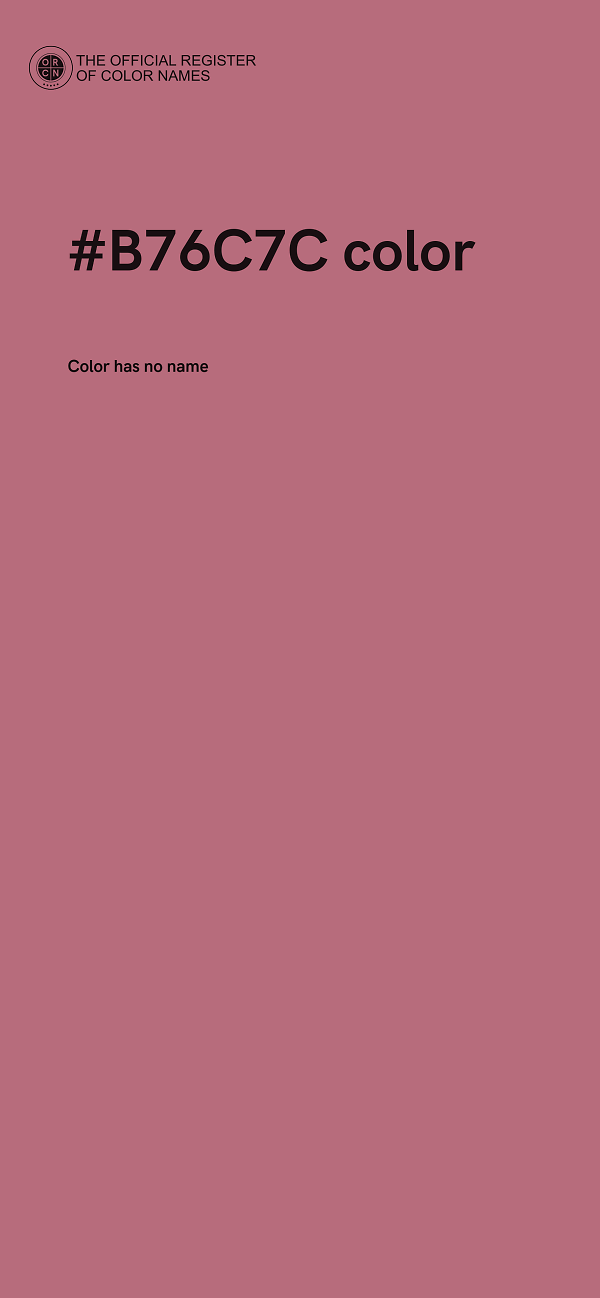 #B76C7C color image