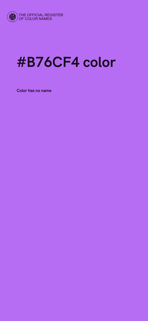 #B76CF4 color image