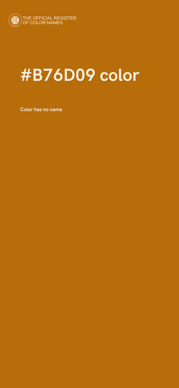 #B76D09 color image