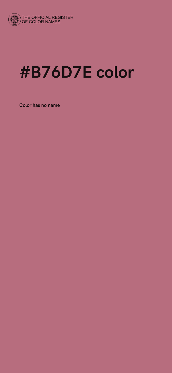 #B76D7E color image